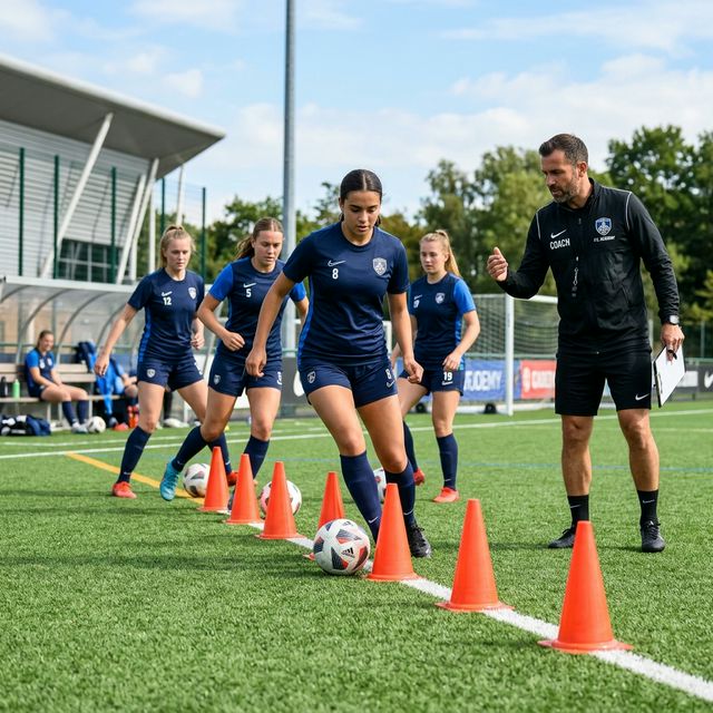 Entrenamiento de F&uacute;tbol Femenino